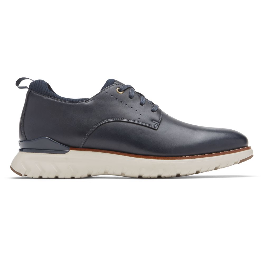 Sapatos Oxford Homem Rockport Total Motion Sport Plain Toe Azuis,Portugal WMTAP-5263